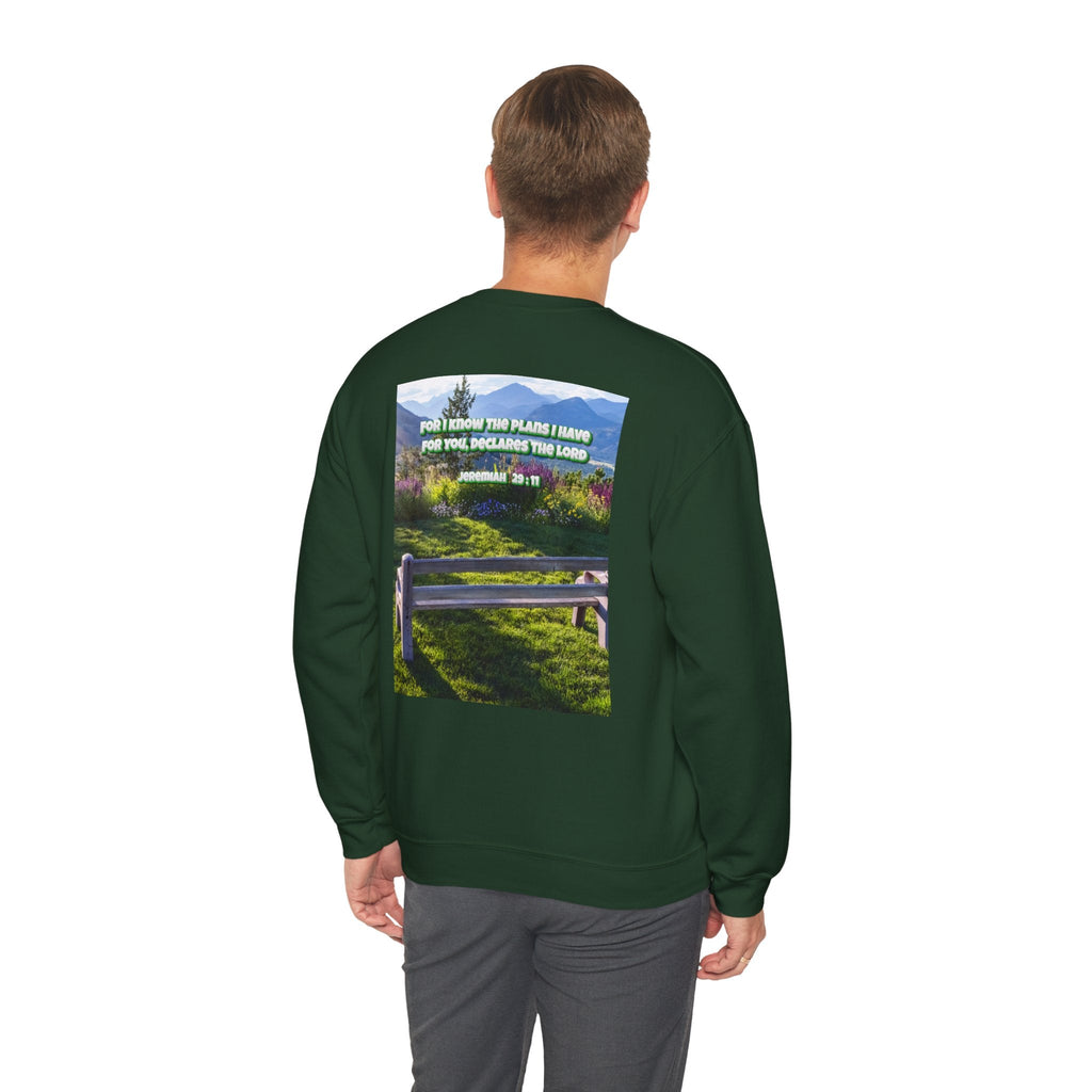 Bible Verse Unisex Heavy Blend™ Crewneck Sweatshirt -  Jeremiah 29 : 11 Printify