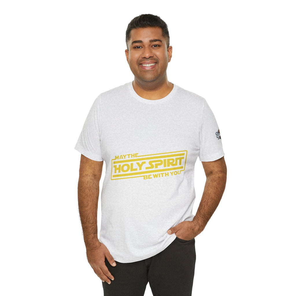 May the Holy Spirit Be With You T-shirt - Christian Star Wars Parody T-shirt Printify