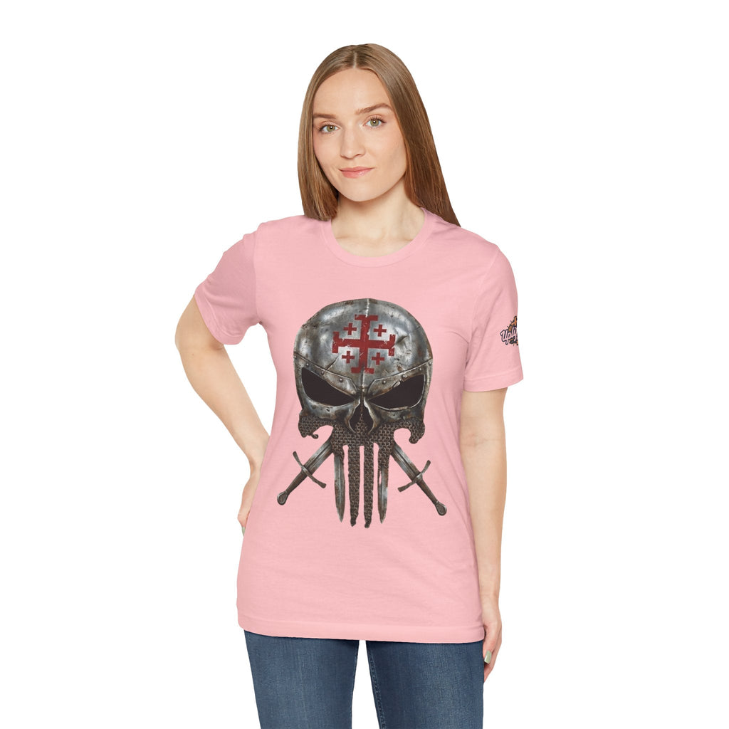 Crusader Knight Christian Skull T-shirt - Warrior Armor of God T-shirt Printify