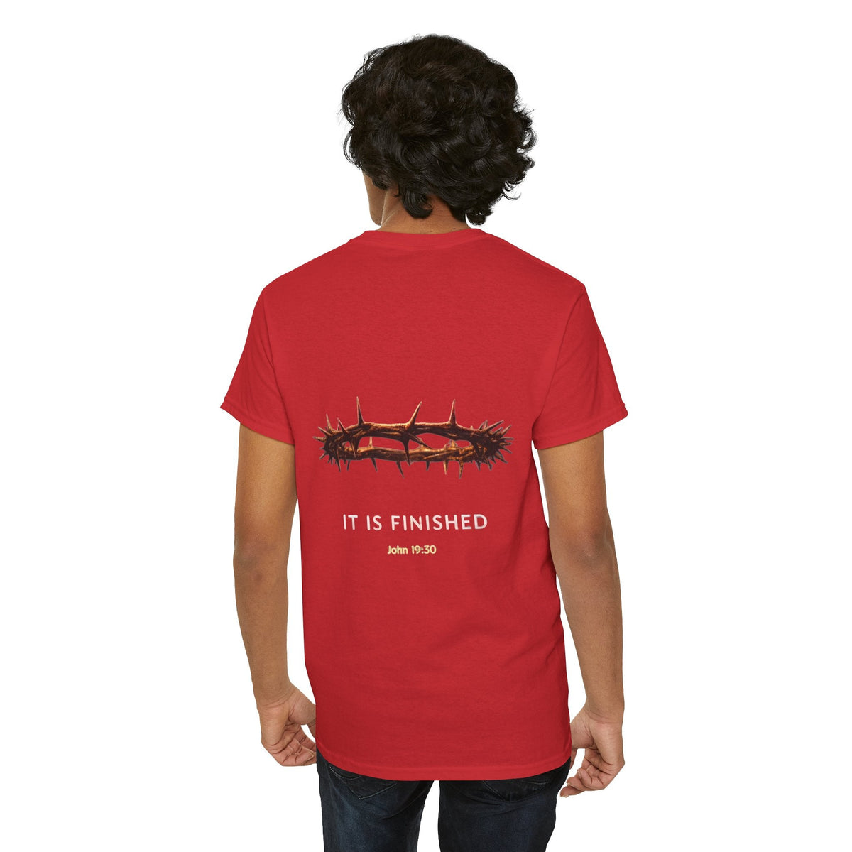 It Is Finished Crown of Thorns Tee — Christian John 19:30 Faith Shirt Printify