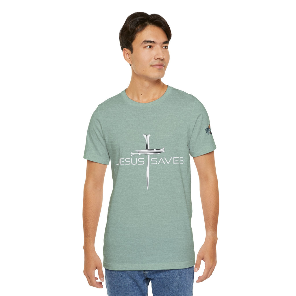 Copy of Jesus Saves T-shirt – 3 Nails Crucifix Cross Christian T-shirt for Redemption Faith & Bold Salvation Printify