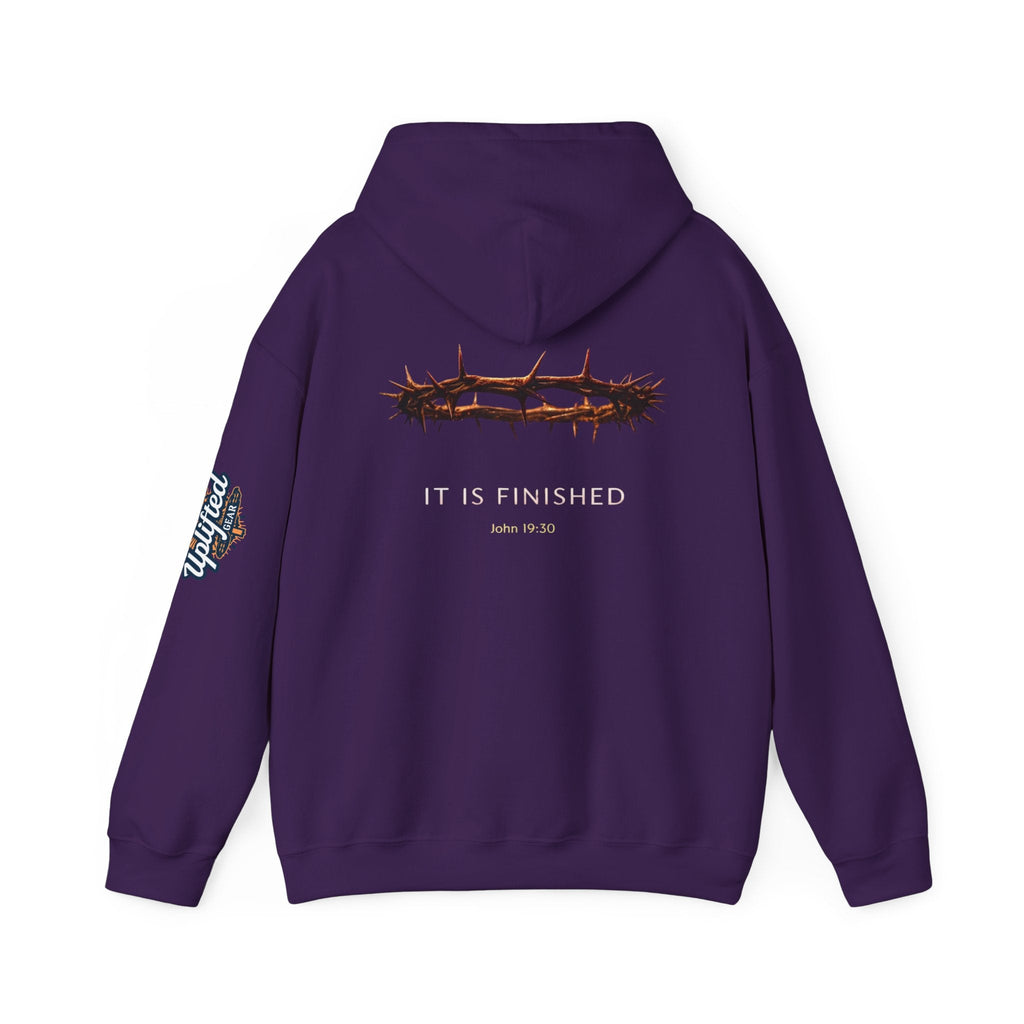 It Is Finished Crown of Thorns Hoodie — Christian John 19:30 Faith Hoodie Printify