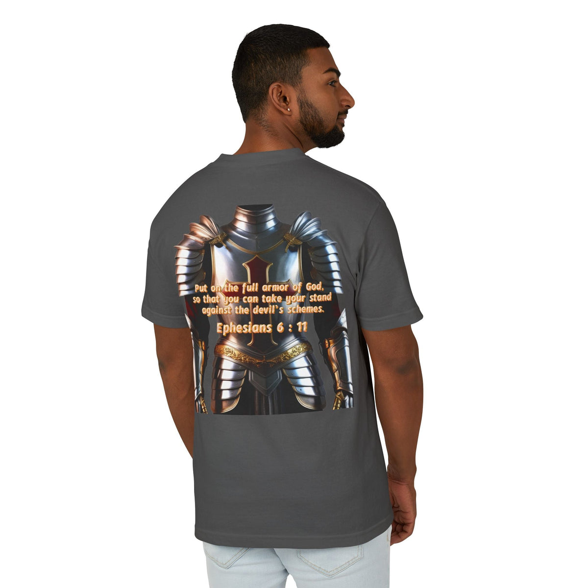 Bible Verse Tee - Ephesians 6:11 Put on the Armor of God Unisex Shirt Printify