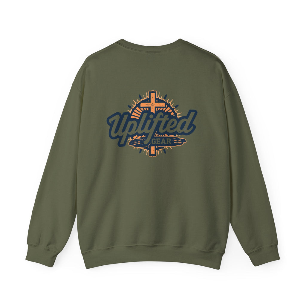 Uplifted Gear Christian Logo Sweatshirt Printify