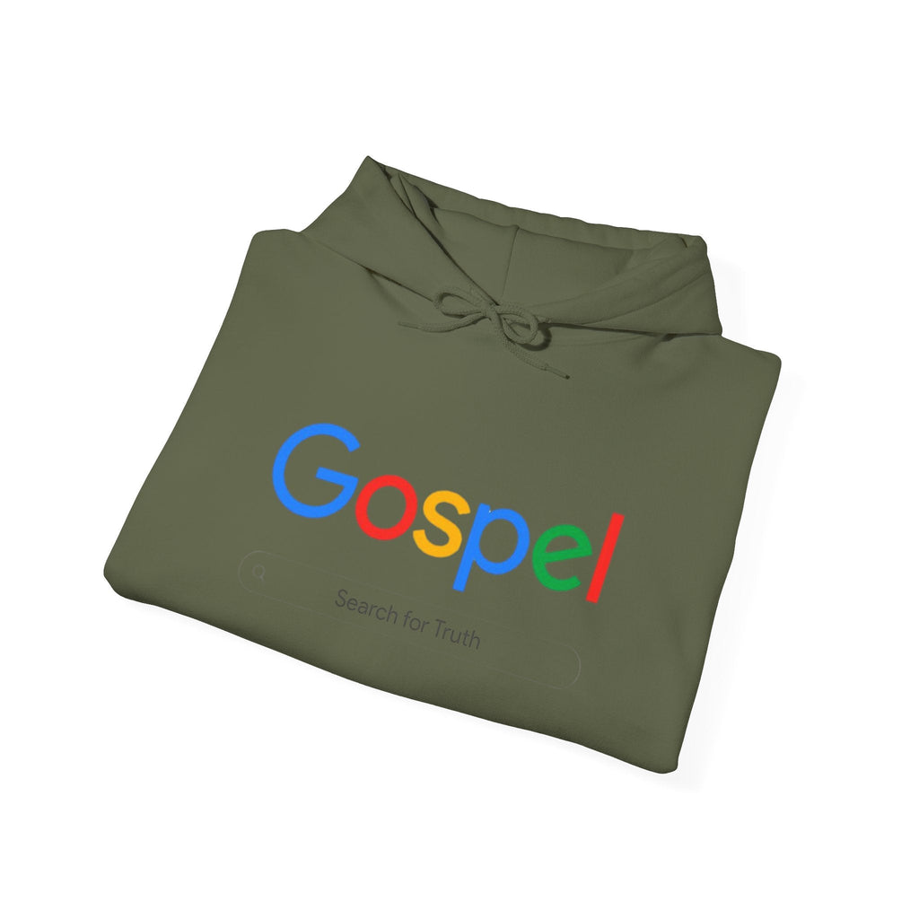 Gospel Hoodie — "Search for Truth" Christian Faith Pullover Printify