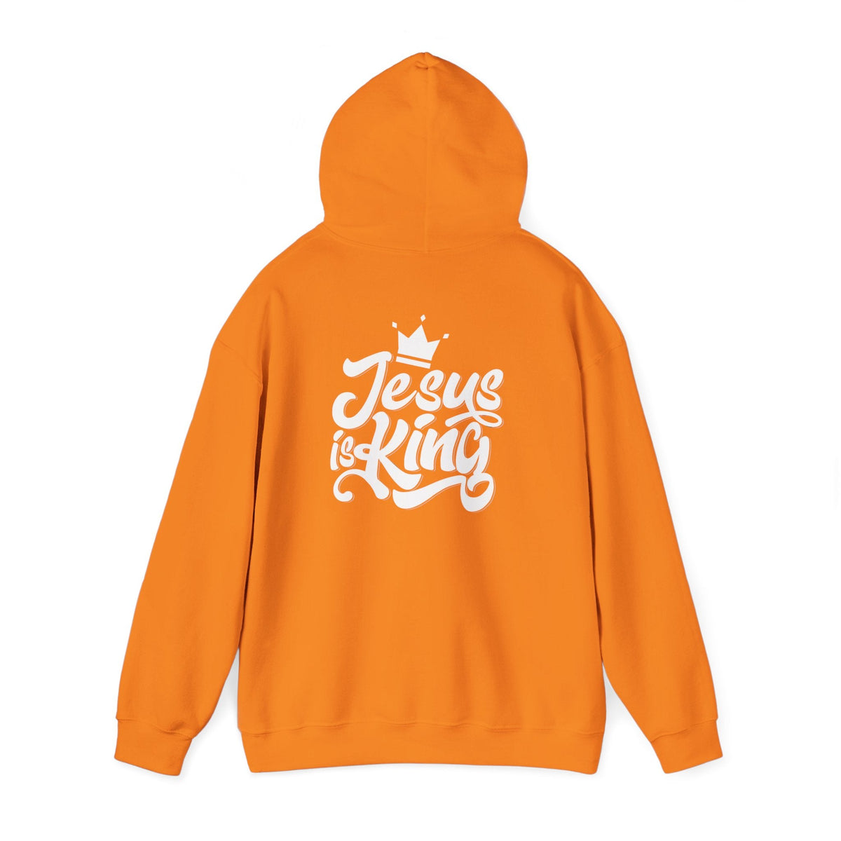 Jesus is King Hoodie – Bold Crown & Cross Christian Sweatshirt for Eternal Reign & Cozy Faith Printify