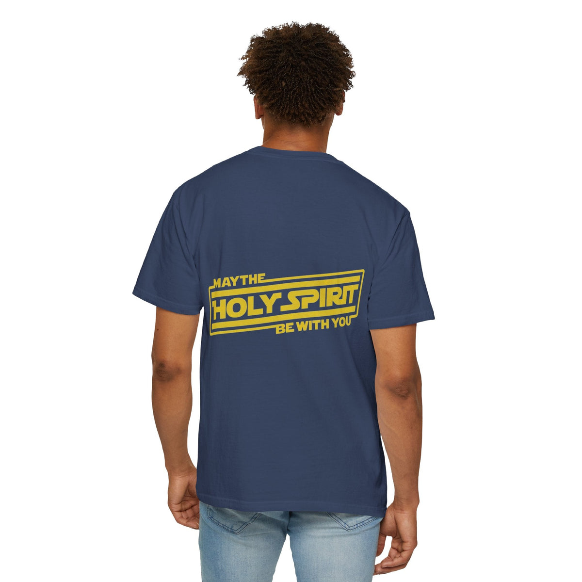May the Holy Spirit Be With You T-shirt - Christian Star Wars Parody T-shirt Printify