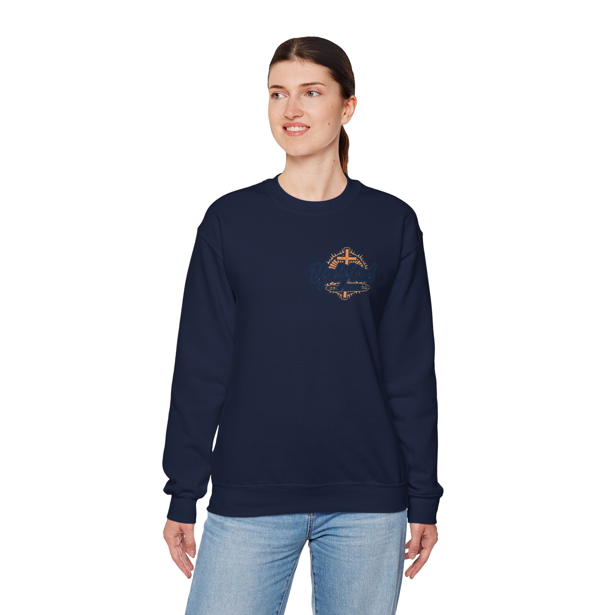 Christ is King Sweatshirt – Bold Crown & Cross Christian Hoodie for Unshakable Faith Printify