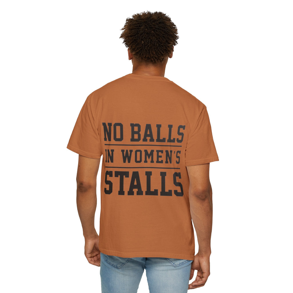 No Balls in Women’s Stalls Graphic Tee — Uplifted Sports Vibe T-Shirt Printify