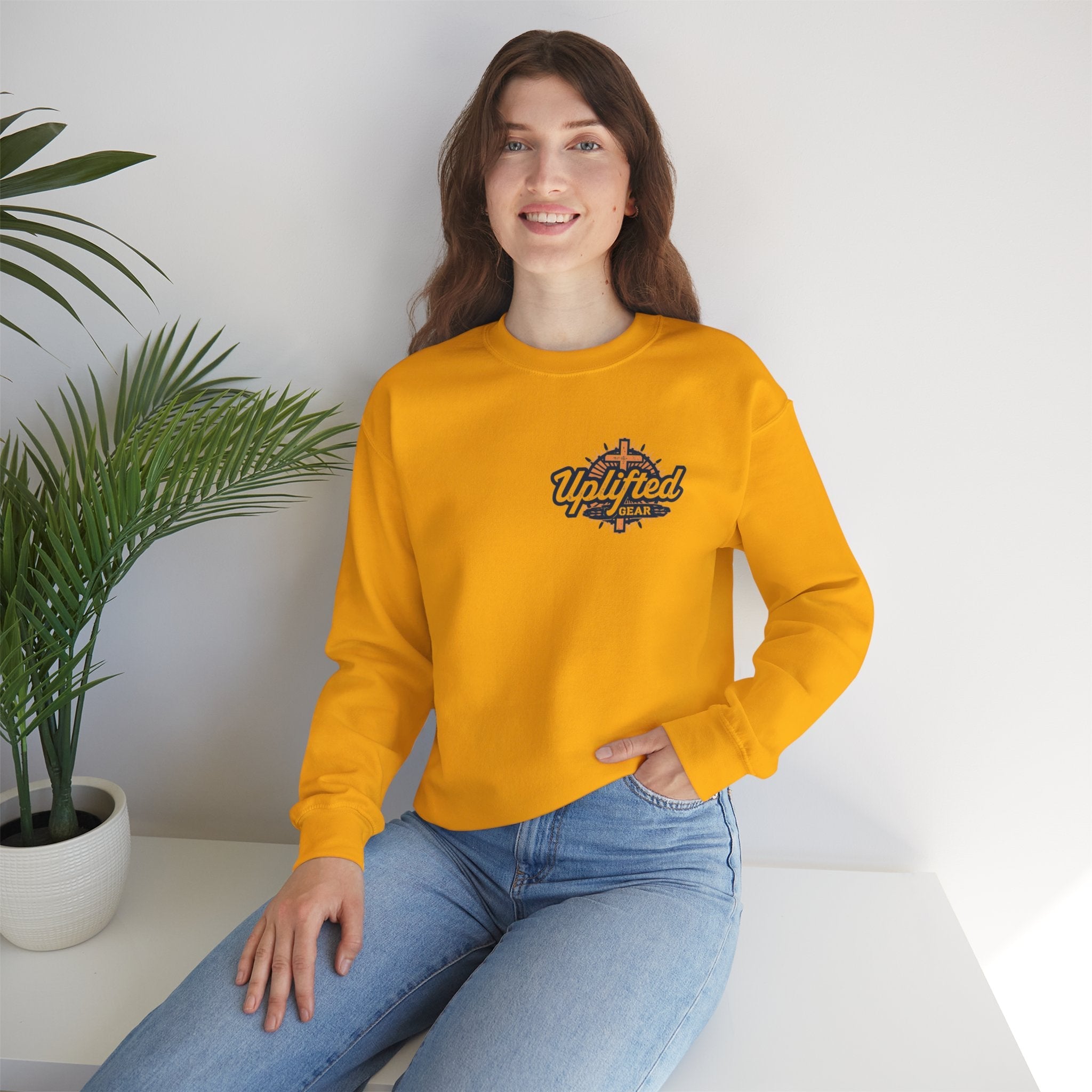 Unique Unicorn Sweatshirt – Rainbow Cross Psalm 139:14 Christian Sweatshirt for Wonderfully Made Printify