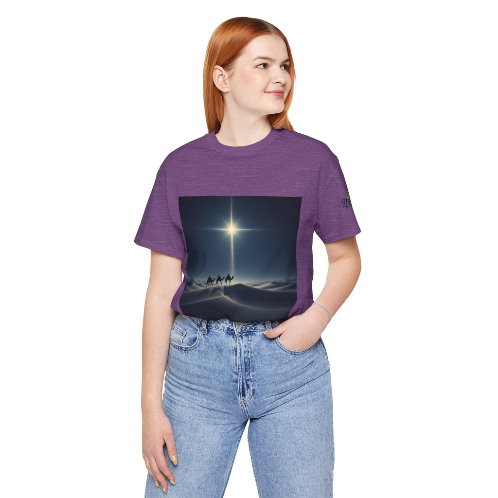 3 Wise Men T-shirt – Magi Camels Nativity Journey Christian Christmas T-shirt for Epiphany Faith & Holy Night Printify