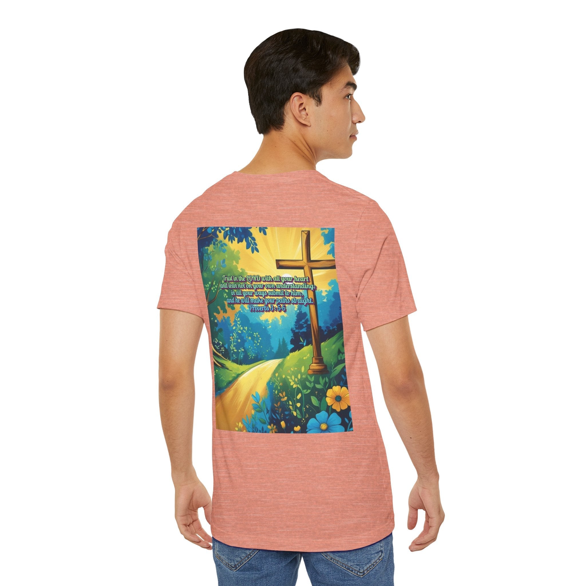 Trust in The Lord Proverbs 3:5-6 Biblical Design Unisex Jersey Short Sleeve Tee Printify