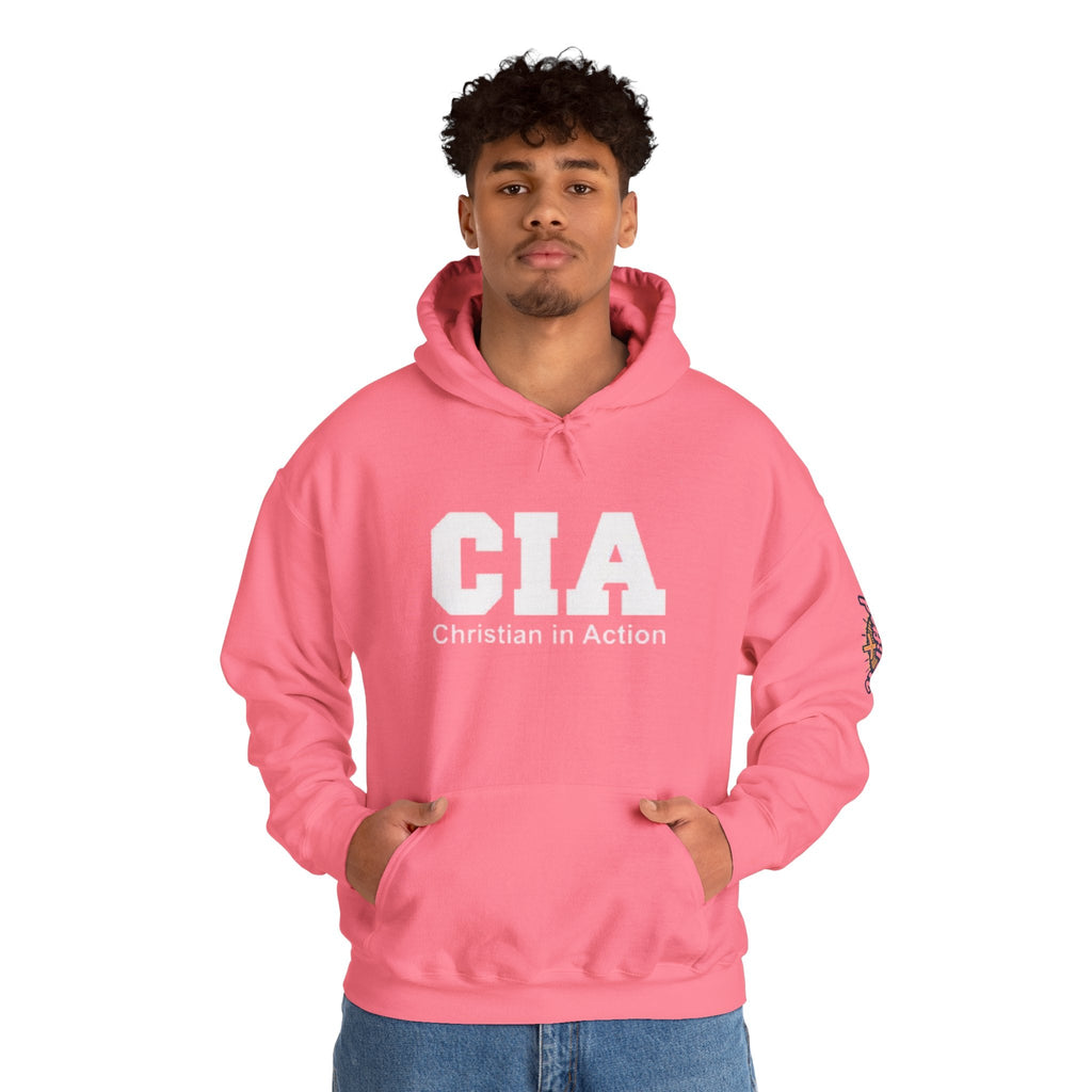 CIA Christian in Action Hoodie - Funny Faith Parody Hoodie - Mission Ready Apparel Printify