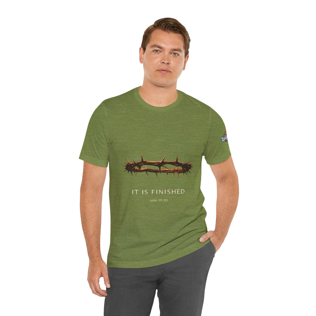 It Is Finished Crown of Thorns Tee — Christian John 19:30 Faith Shirt Printify