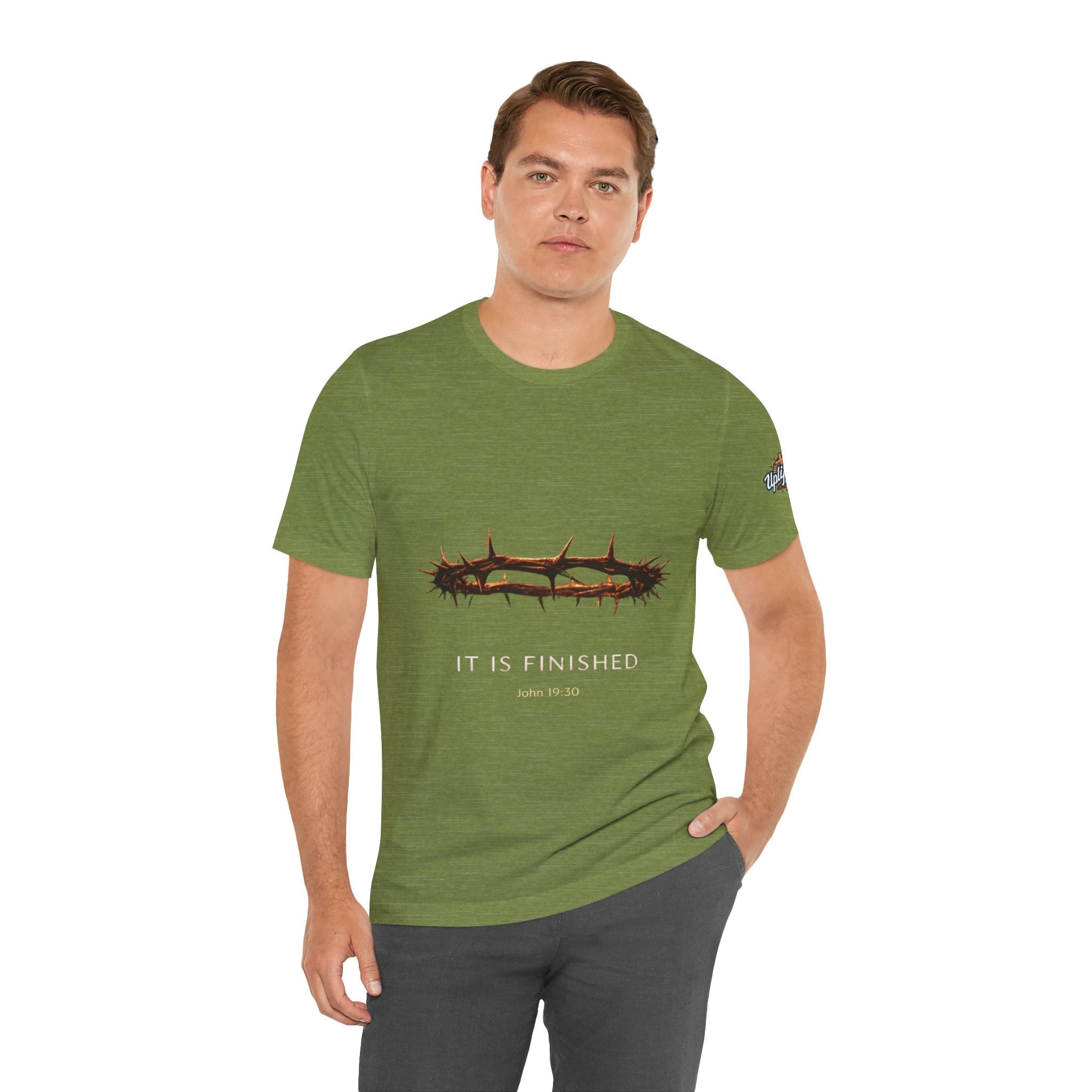 It Is Finished Crown of Thorns Tee — Christian John 19:30 Faith Shirt Printify