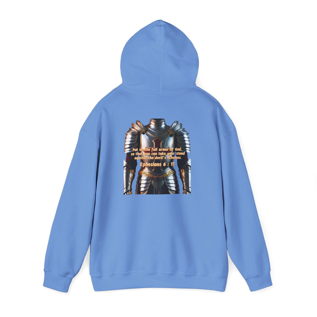 Religious Graphic Armor Of God Design - Unisex Heavy Blend™ Hooded Sweatshirt Printify