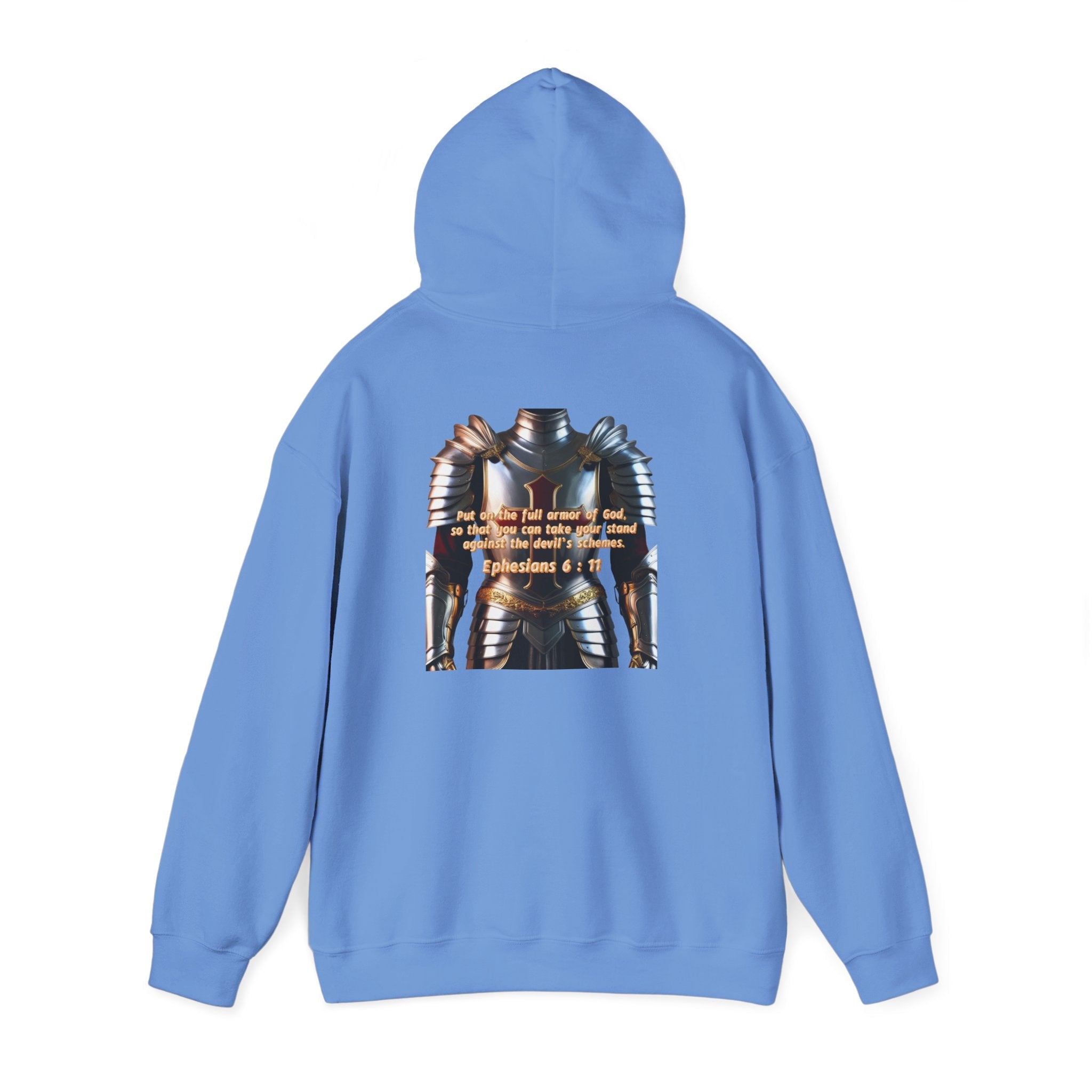 Religious Graphic Armor Of God Design - Unisex Heavy Blend™ Hooded Sweatshirt Printify