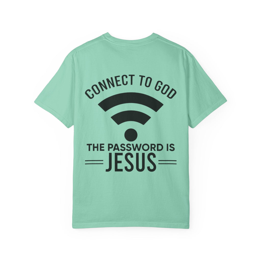 Connect to God T-shirt - WIFI Password is Jesus - Funny Christian Faith T-shirt Printify