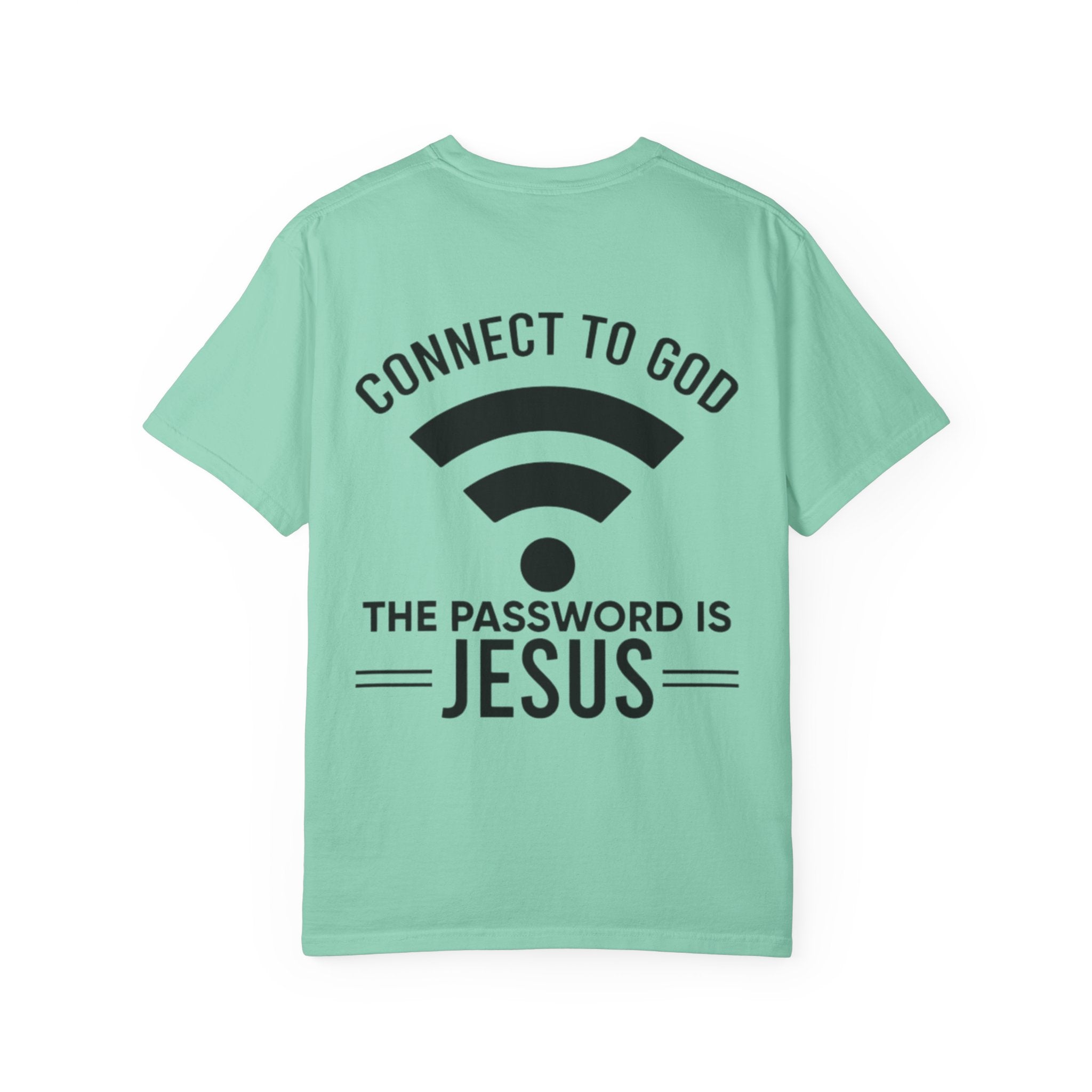 Connect to God T-shirt - WIFI Password is Jesus - Funny Christian Faith T-shirt Printify