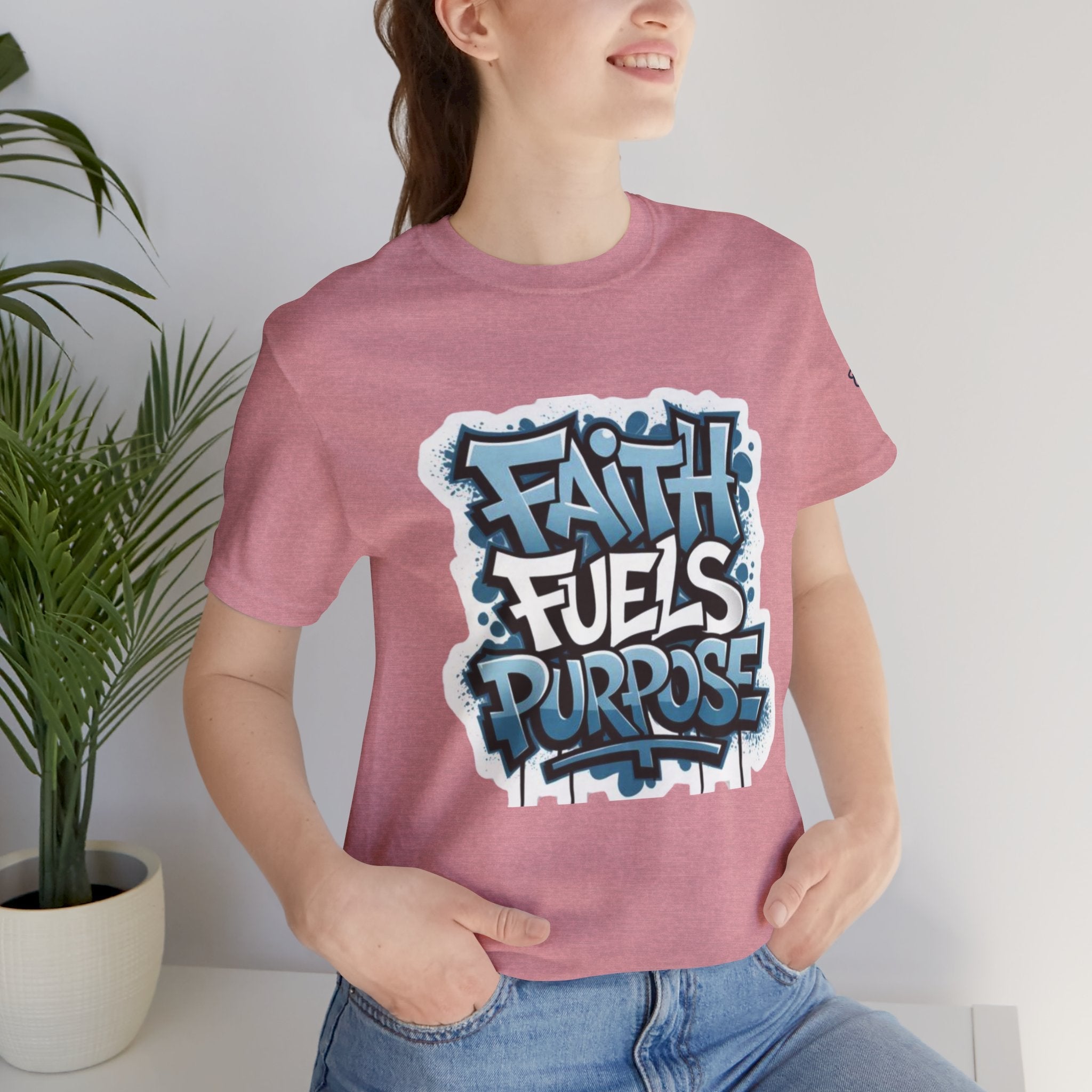 Faith Fuels Purpose T-shirt – Inspirational Christian T-shirt for Divine Drive & Unstoppable Belief Printify