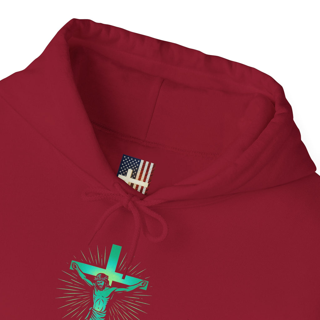 Unashamed Hoodie – Romans 1:16 Crucifixion Christian Hoodie for Bold Unwavering Faith Printify