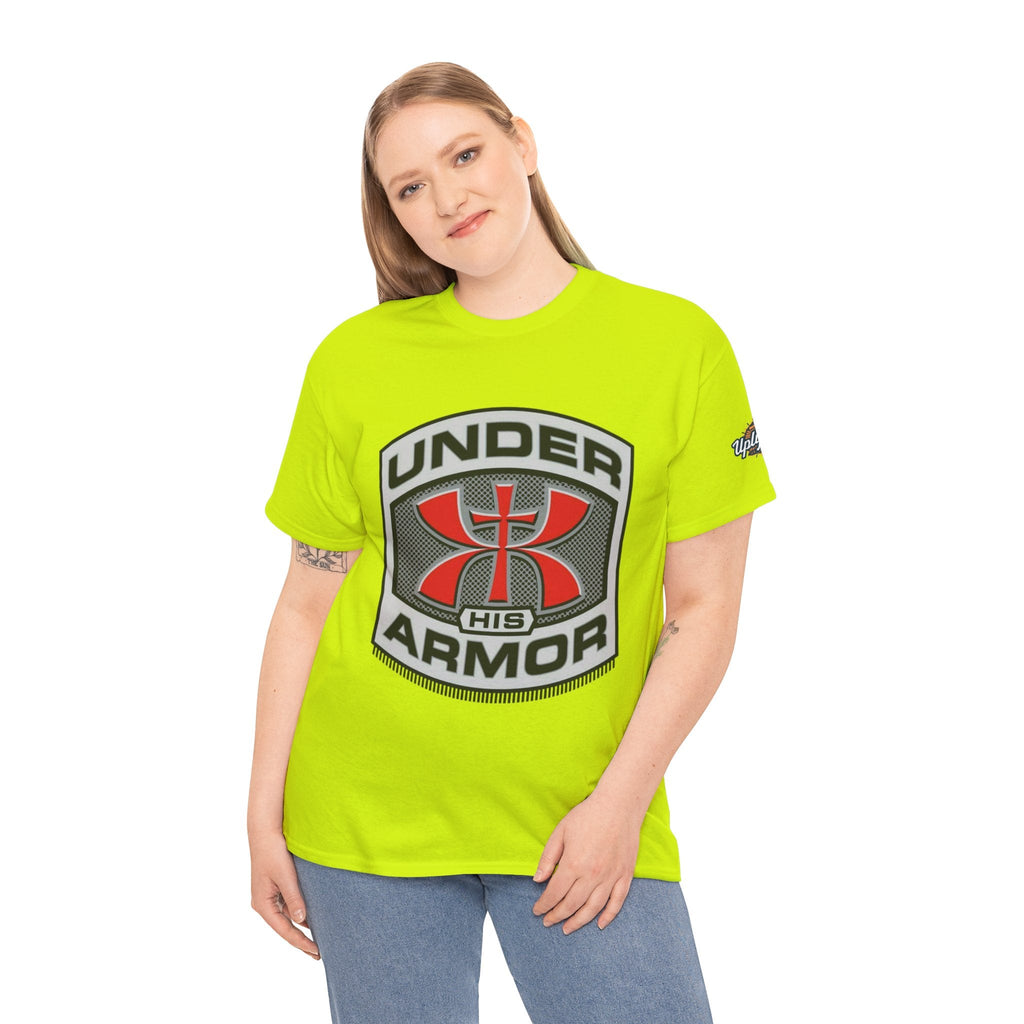 Under HIS Armor Christian T-Shirt — Faith-Inspired Under Armour Style Printify