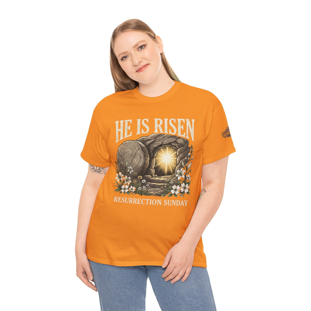 He Is Risen T-Shirt — Jesus Christ Resurrection Easter Tee Printify
