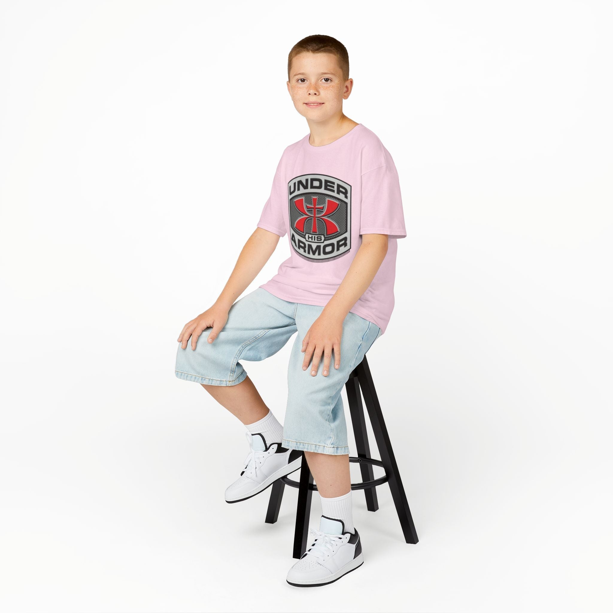 Under HIS Armor Christian T-Shirt — Faith-Inspired Under Armour Style Printify