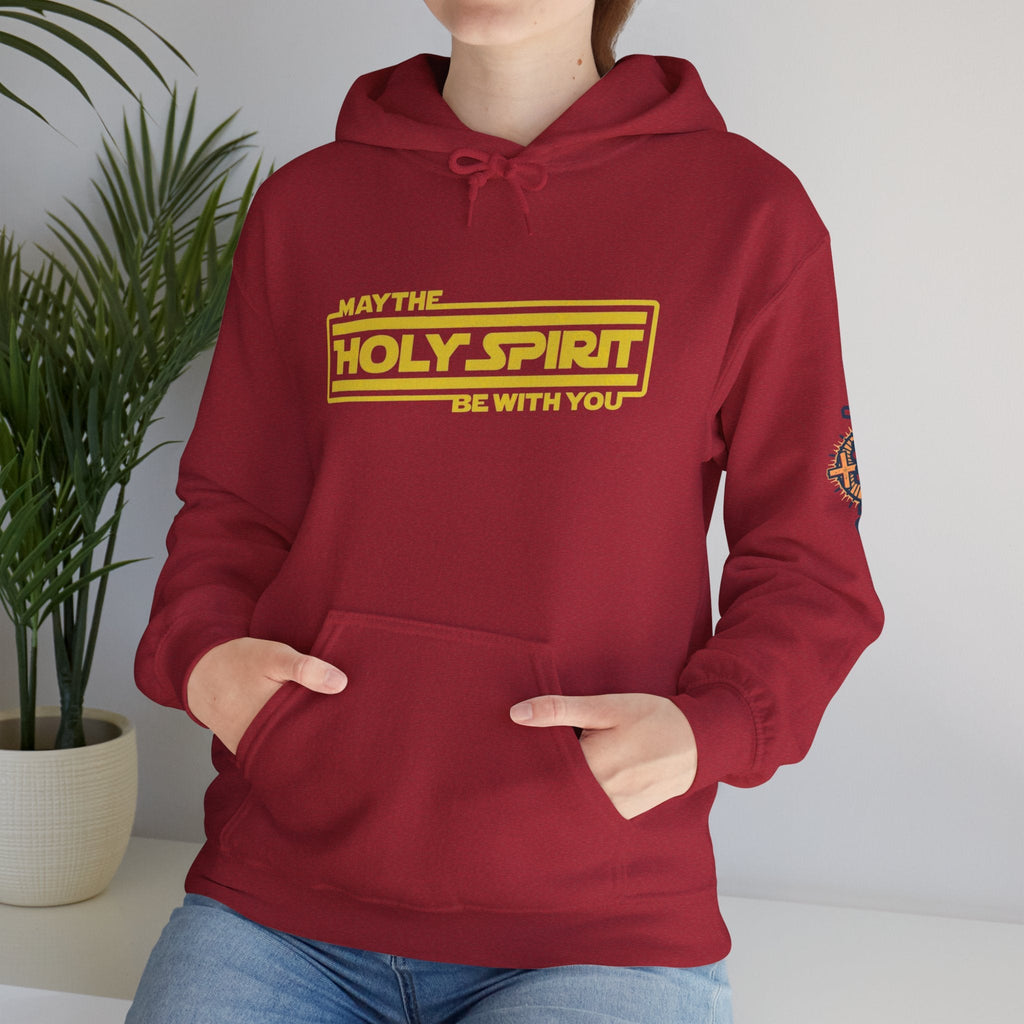 May the Holy Spirit Be With You Hoodie - Christian Star Wars Parody Hoodie Printify