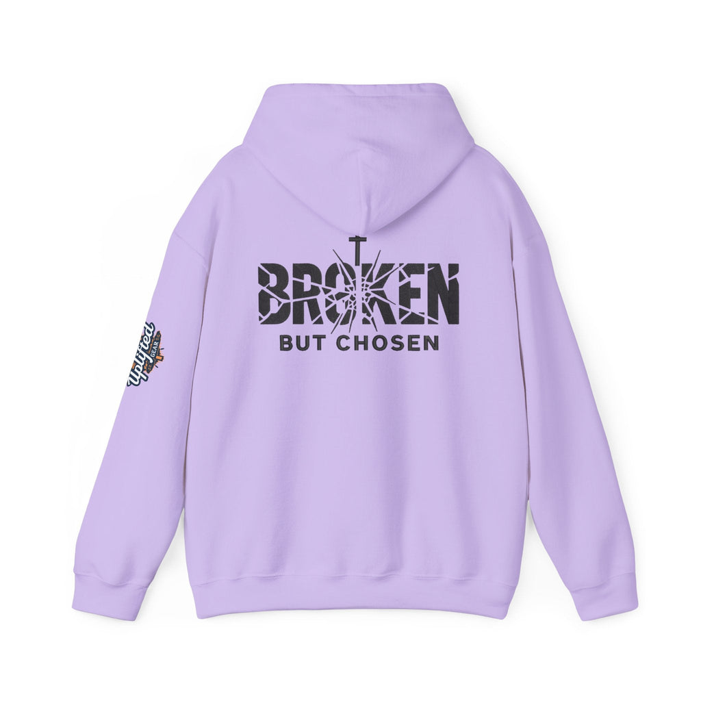 Broken But Chosen Hoodie — Christian Faith Graphic Sweatshirt Printify