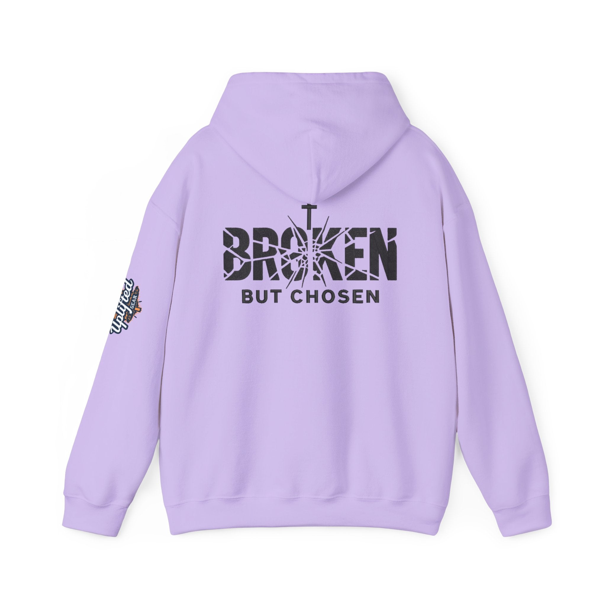 Broken But Chosen Hoodie — Christian Faith Graphic Sweatshirt Printify