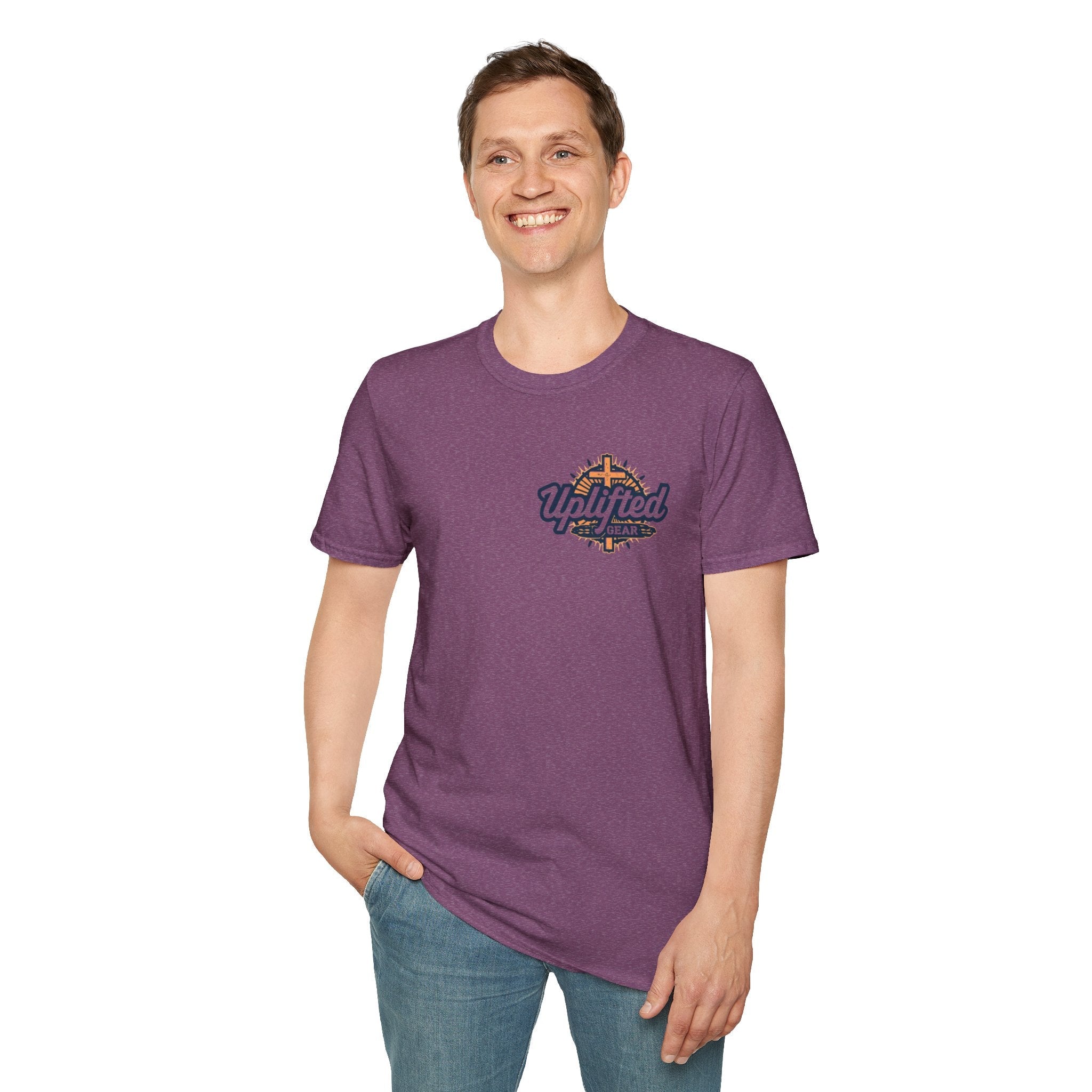 Religious Graphic Tee with Armor Of God Design - Unisex Softstyle T-Shirt Printify