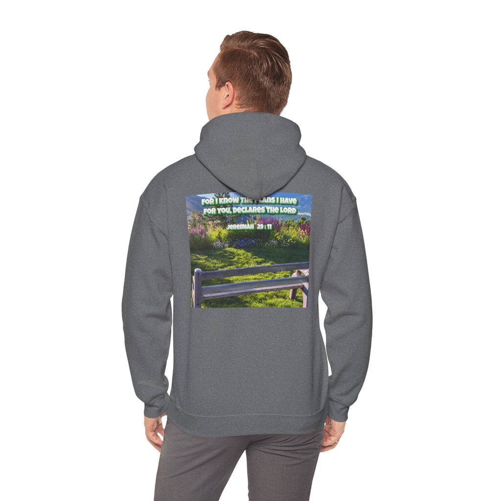 Bible Verse Unisex Heavy Blend™ Hooded Sweatshirt - Jeremiah 29 : 11 Printify