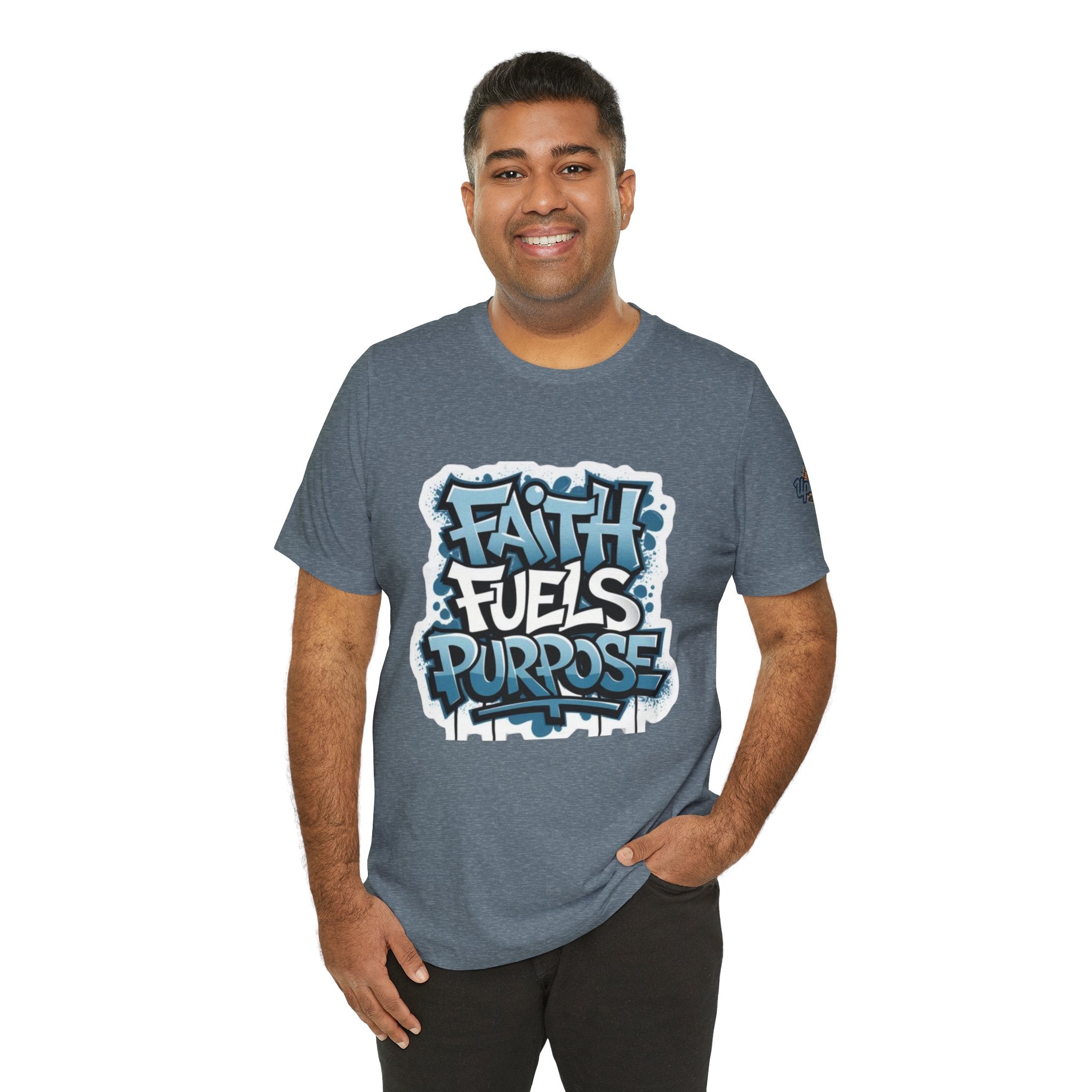 Faith Fuels Purpose T-shirt – Inspirational Christian T-shirt for Divine Drive & Unstoppable Belief Printify