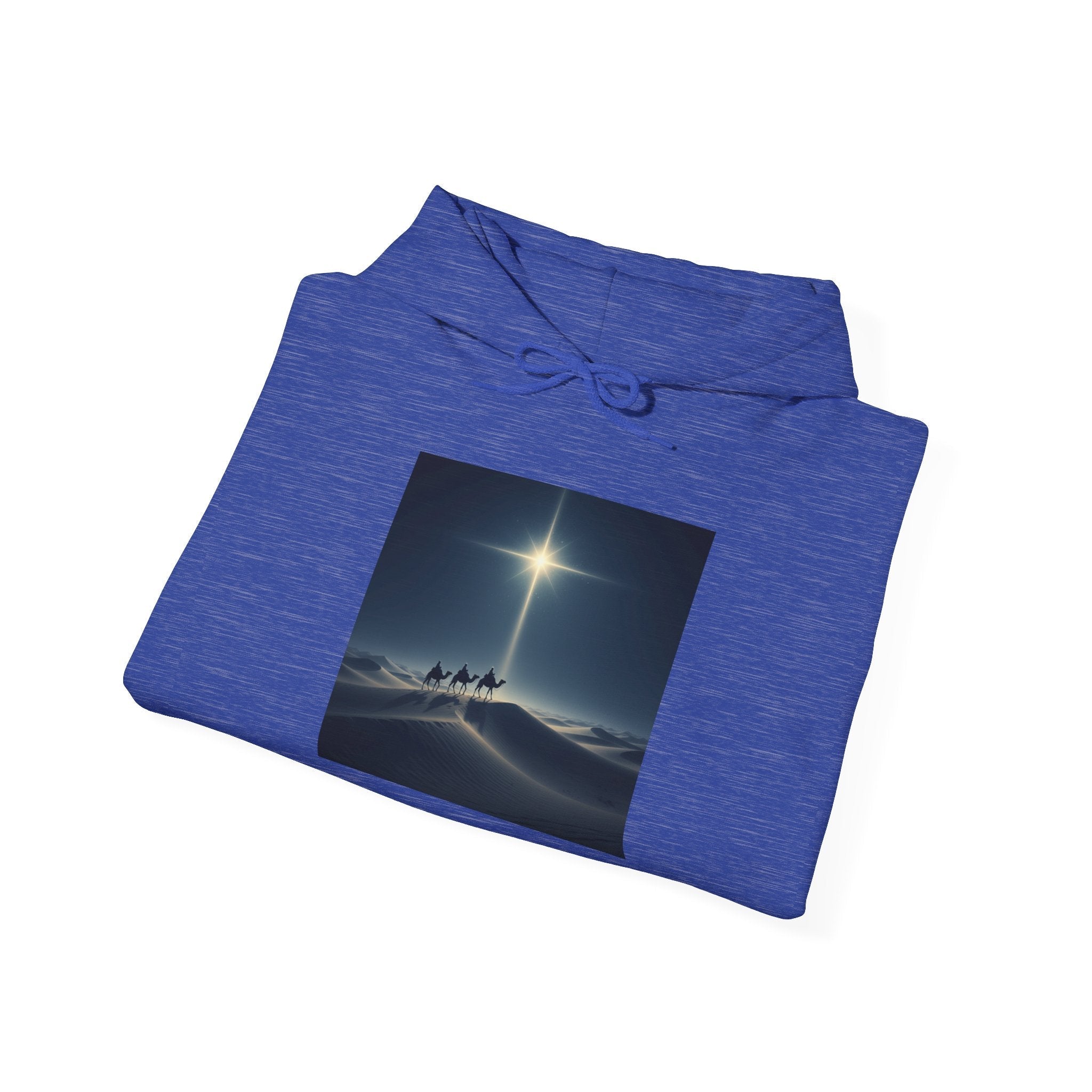 3 Wise Men Hoodie – Magi Camels Nativity Journey Christian Christmas Sweatshirt for Epiphany Faith & Holy Night Printify