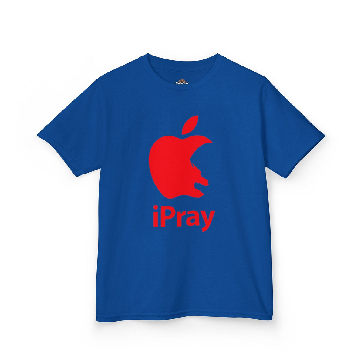 Kids Graphic Tee — Red iPray Logo Prayer Shirt for Children Printify