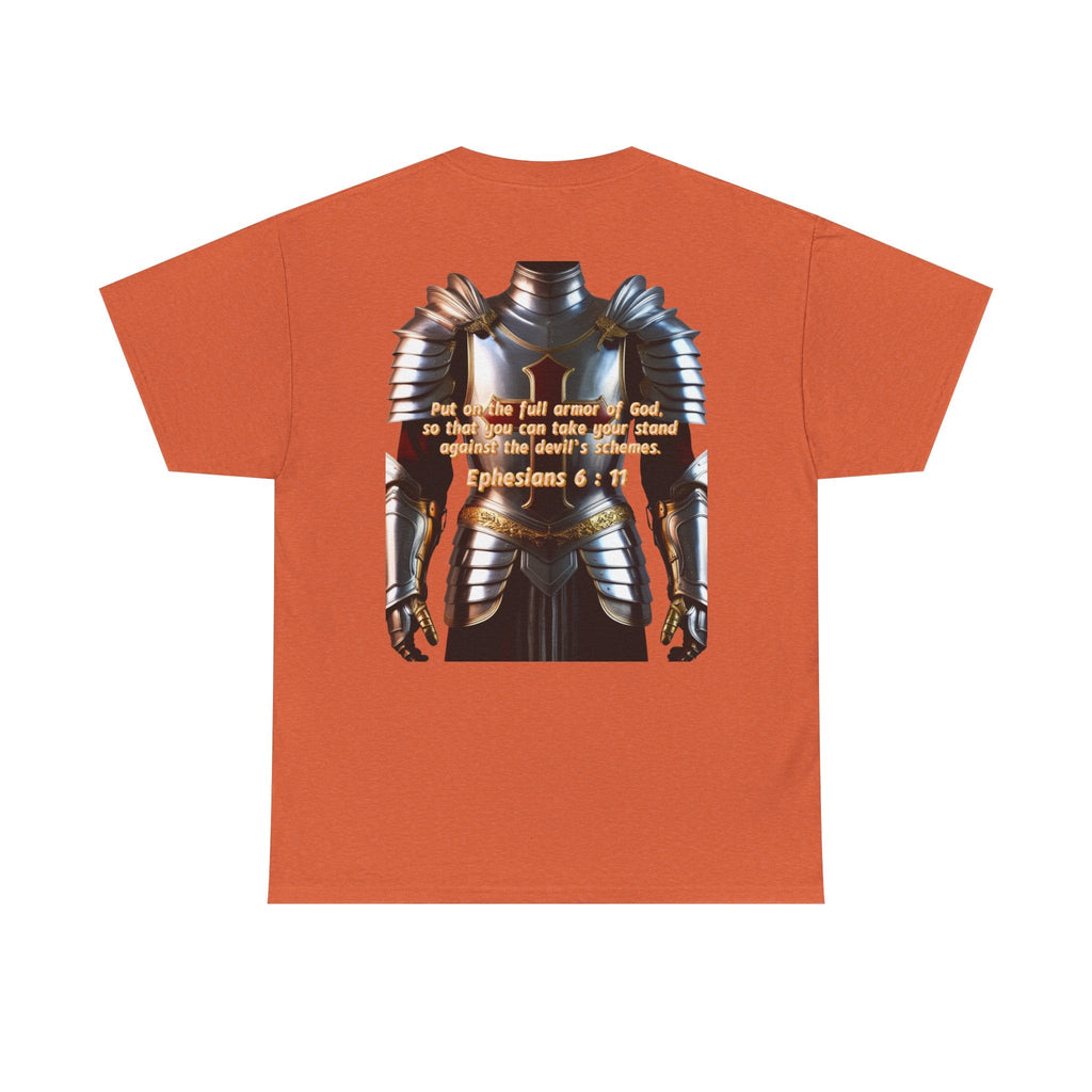 Religious Graphic Armor Of God Design - Unisex Heavy Cotton Tee Printify