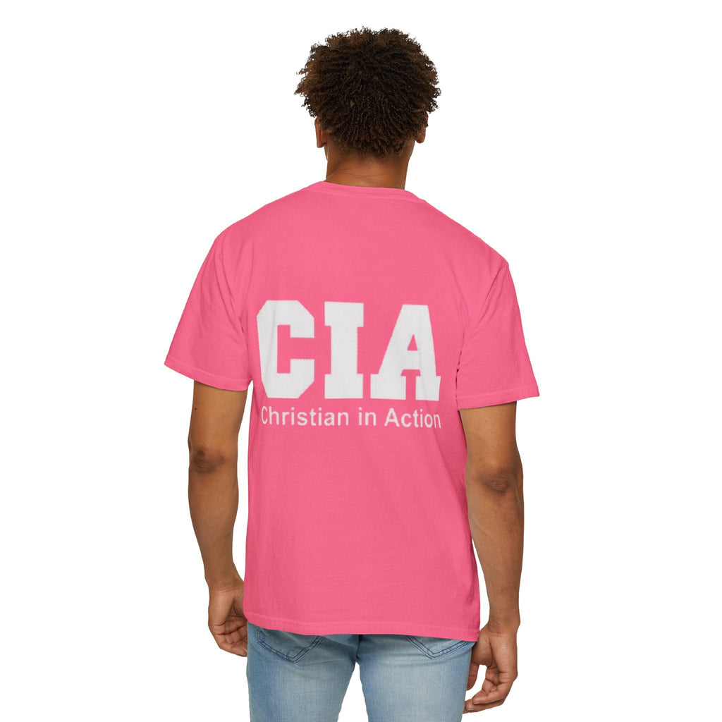 CIA Christian in Action T-shirt - Funny Faith Parody T-shirt - Mission Ready Apparel Printify