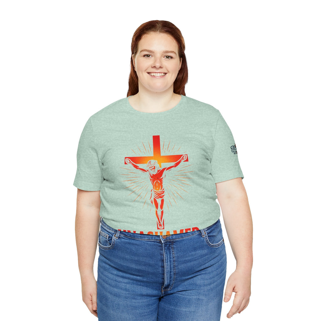 Unashamed T-shirt – Romans 1:16 Crucifixion Christian t-shirt for Bold Unwavering Faith Printify