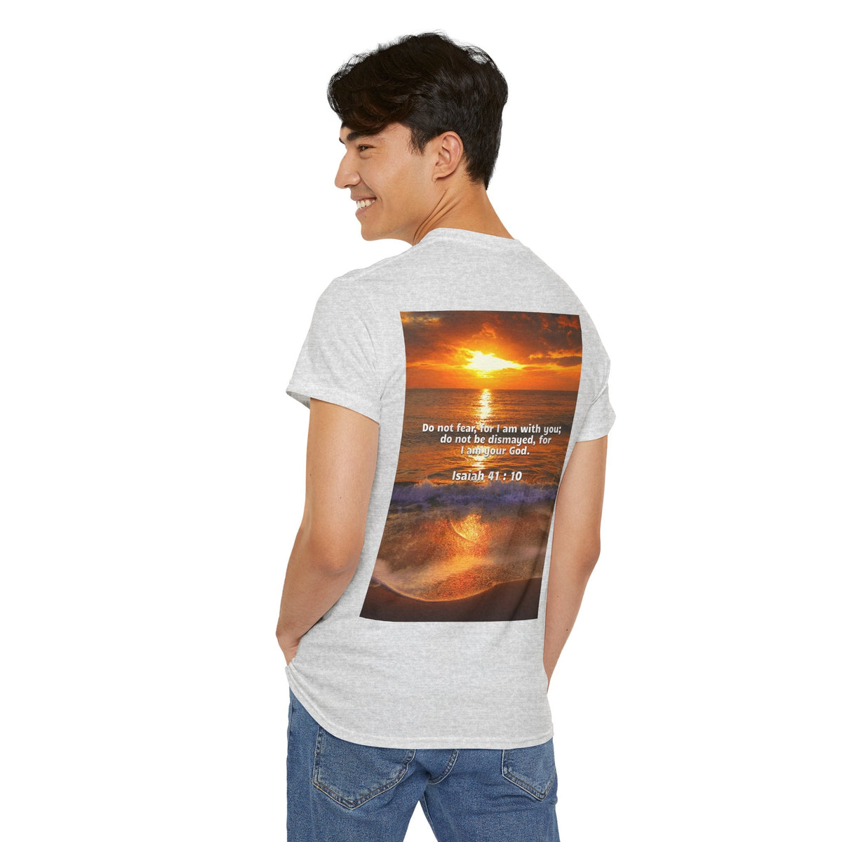 Bible Verse Unisex Tee -  Isaiah 41 : 10 Printify