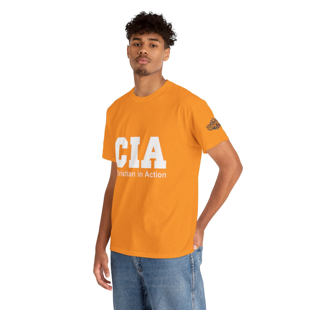 CIA Christian in Action T-shirt - Funny Faith Parody T-shirt - Mission Ready Apparel Printify