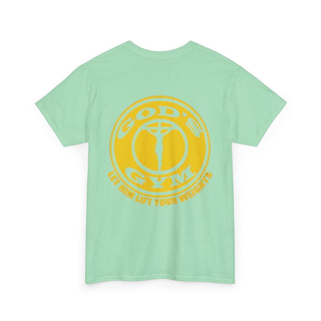 God's Gym T-Shirt — "Let Him Lift Your Weights" Christian Fitness Tee Printify