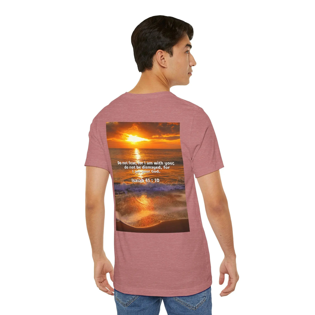 Bible Verse Unisex - Isaiah 41 : 10 Jersey Short Sleeve Tee Printify