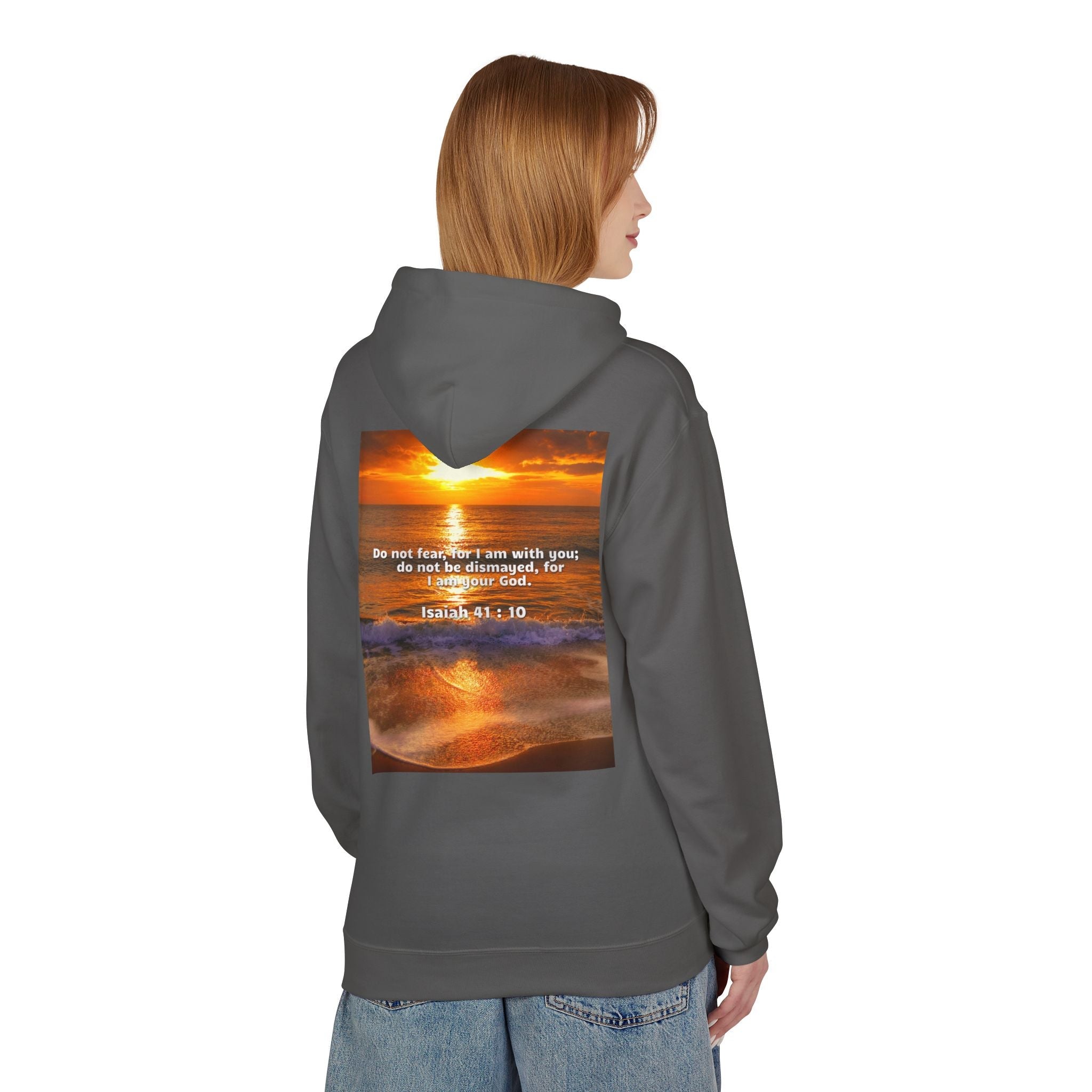 Hoodie - Isaiah 41:10 Bible Verse Religious Design Printify