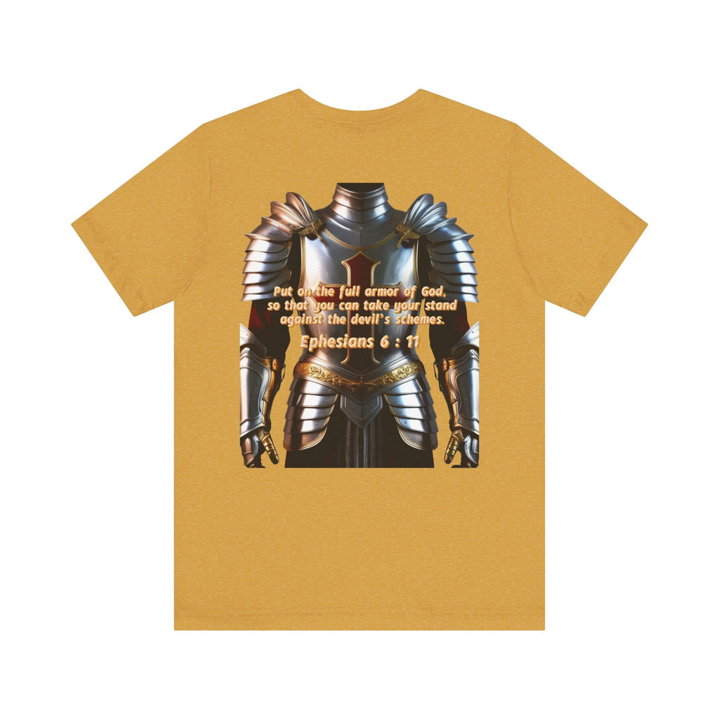 Religious Graphic Armor Of God Design - Unisex Jersey Short Sleeve Tee Printify