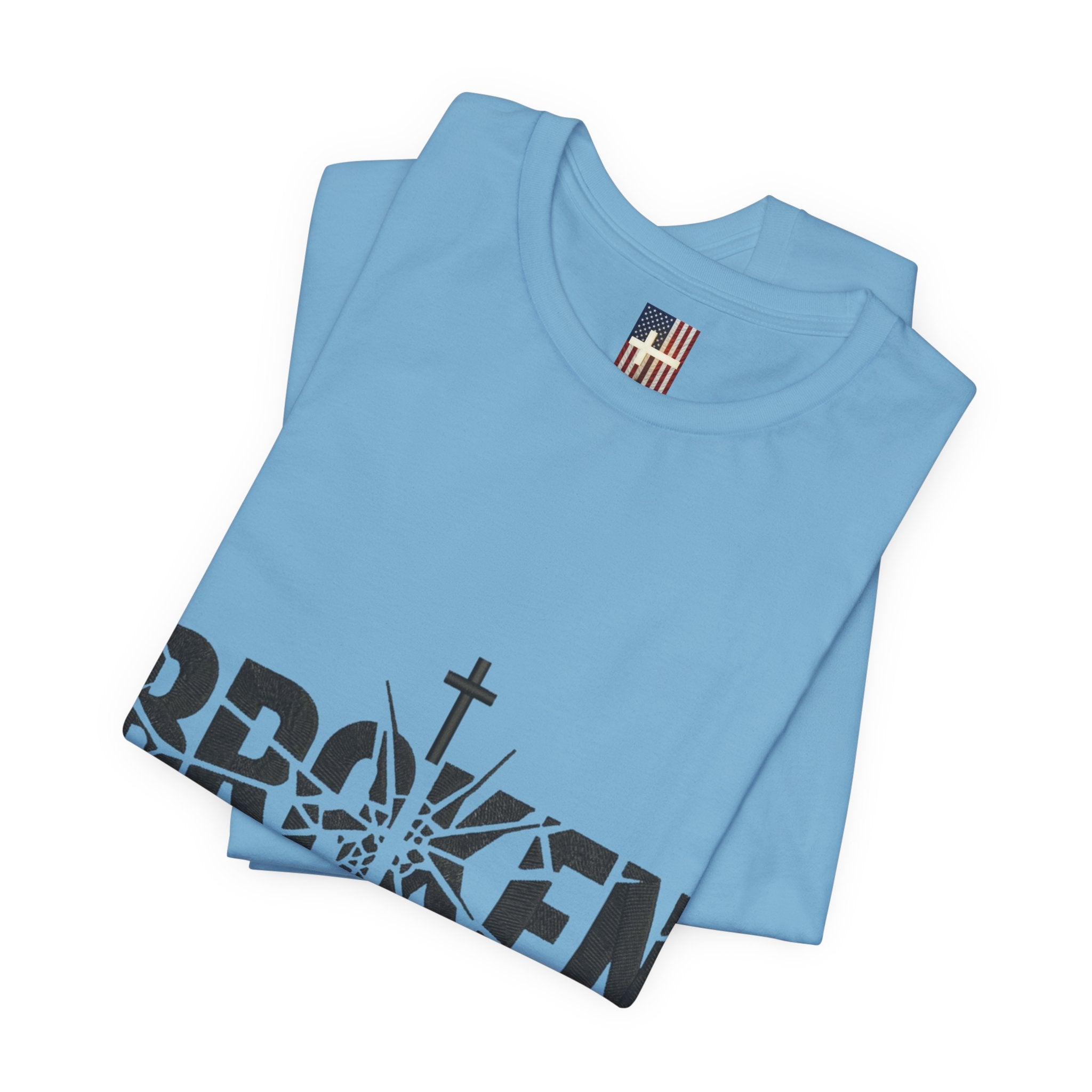 Broken But Chosen T-Shirt — Inspirational Faith Graphic Tee Printify
