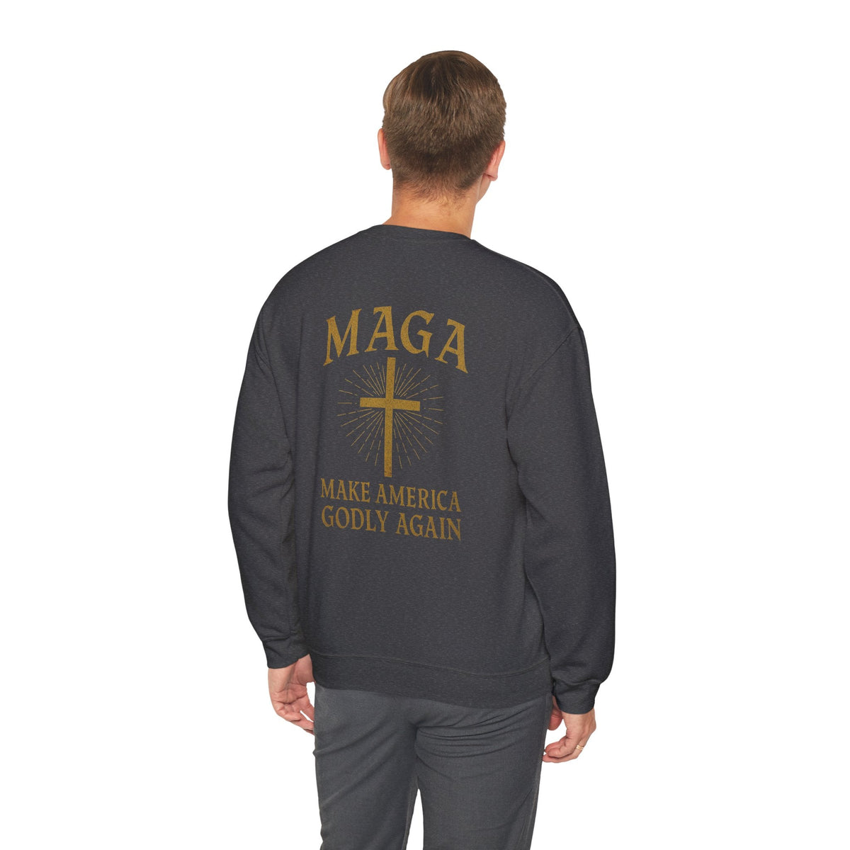Make America Godly Again Sweatshirt – MAGA Christian Patriotic Hoodie for Faith & Freedom Printify