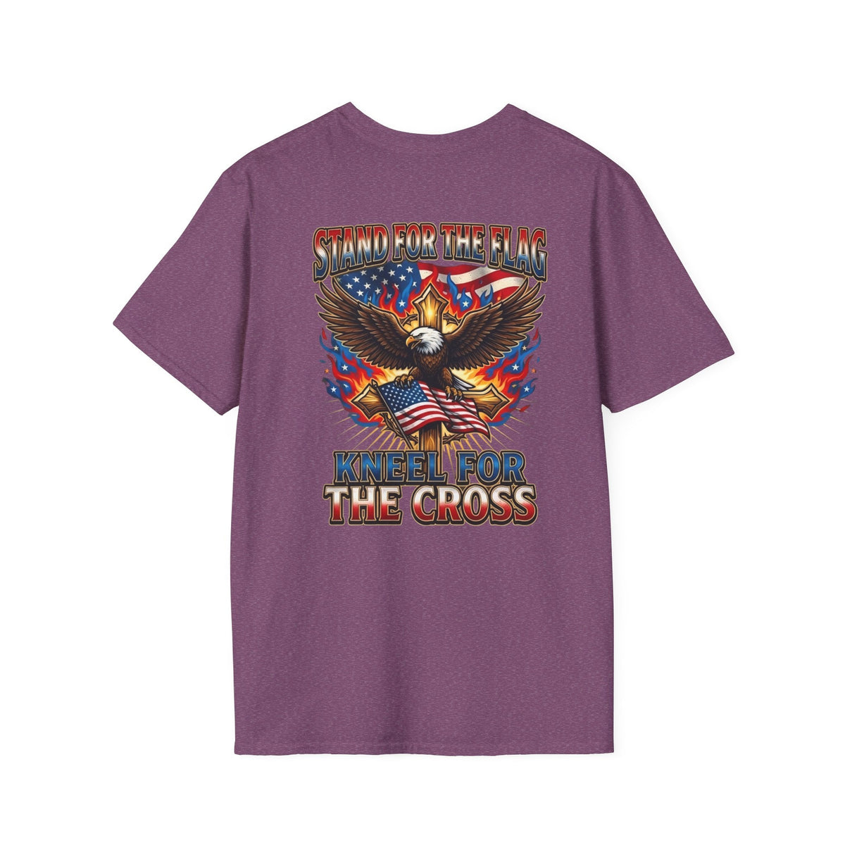 Stand for the Flag Kneel for the Cross T-shirt | Patriotic Eagle T-shirt Printify