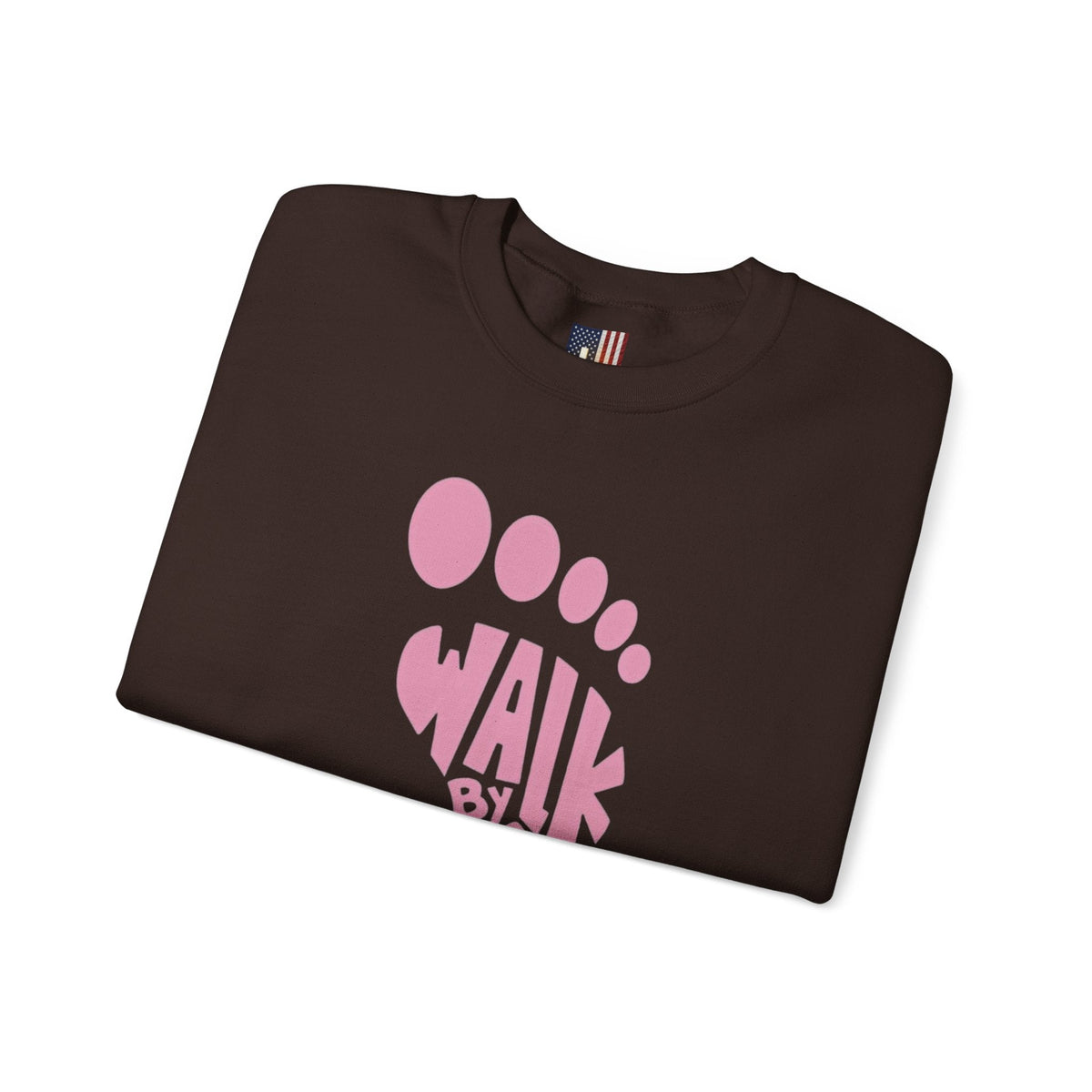 Walk By Faith Footprint Sweatshirt Printify