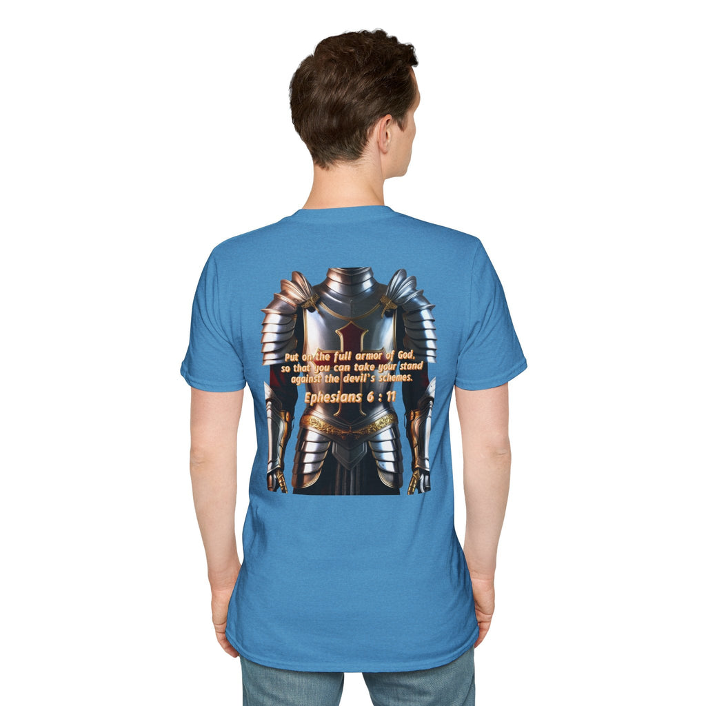 Religious Graphic Armor Of God Design - Unisex Softstyle T-Shirt Printify